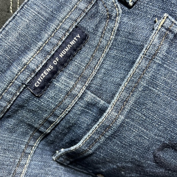 Citizens Of Humanity Dark Blue Bootcut Jeans size 29” - Picture 6 of 12